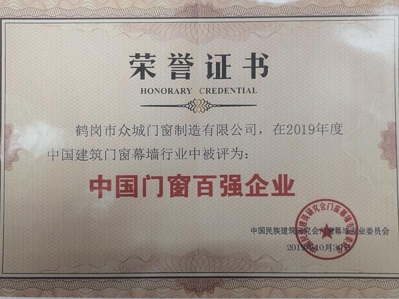 2018年中国门窗百